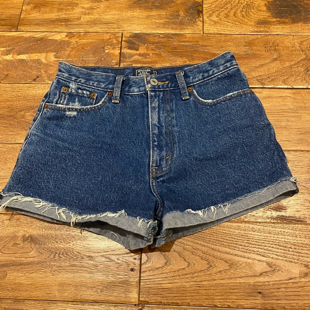 Abercrombie & Fitch Blue Jean Shorts